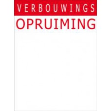 Prijskaart Verbouwings Opruiming 12x16cm 100st Tfr16001216